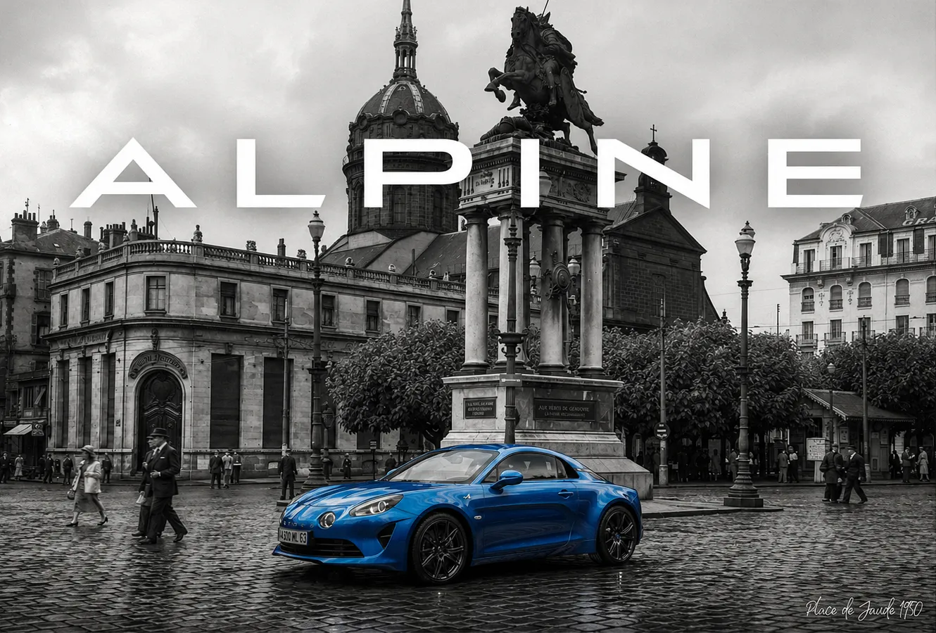 Alpine jaude bleue – ALPINE : campagne photo publicitaire par Jean-Charles Belmont