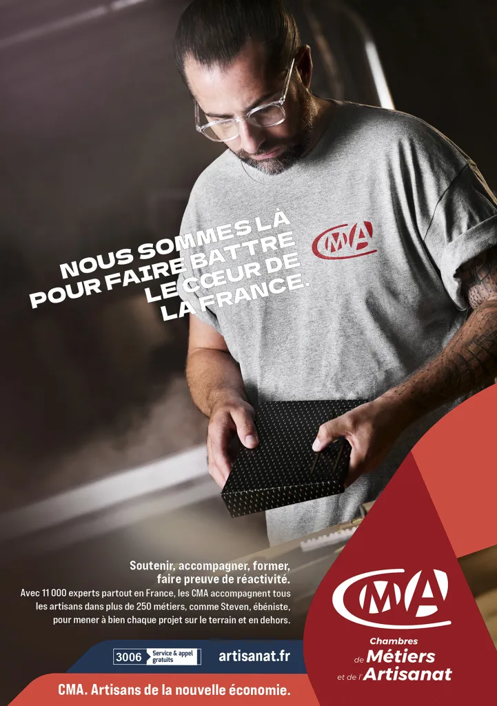 Menuisier wording – CMA : campagne photo publicitaire par Kleek Studio (photo 1 sur 8)
